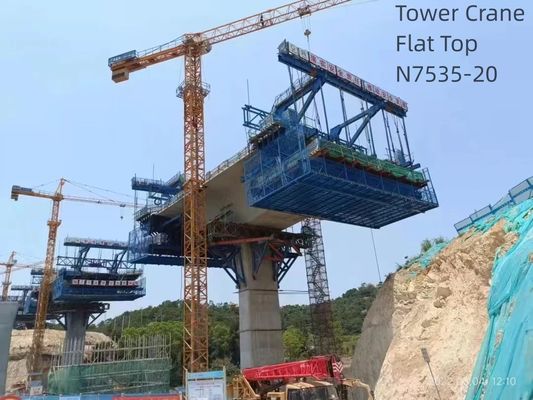 20T Load Crane Building Skyscraper 75m Jib Building Construction Tower Crane